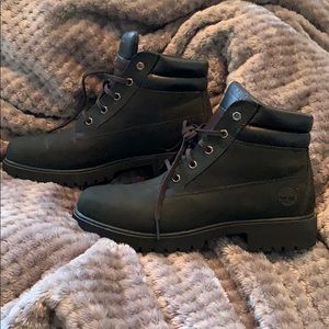 All Black Timberland Boots